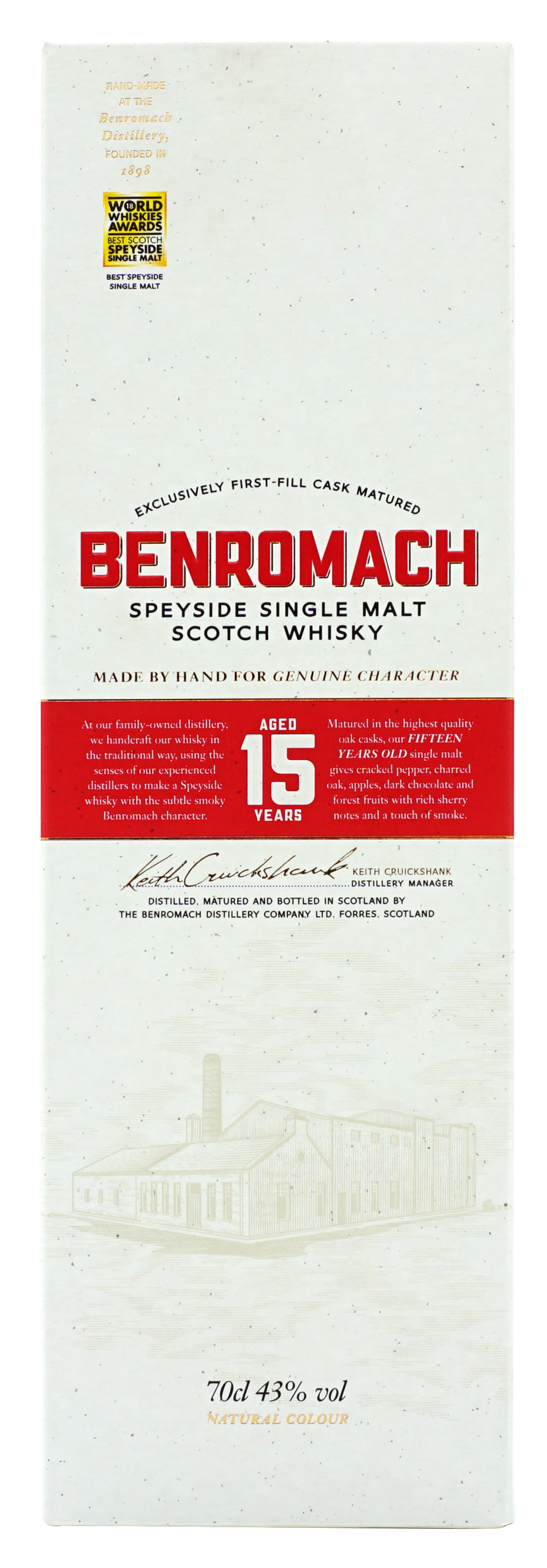 Benromach 15 Years Single Malt 70cl 43 Doos