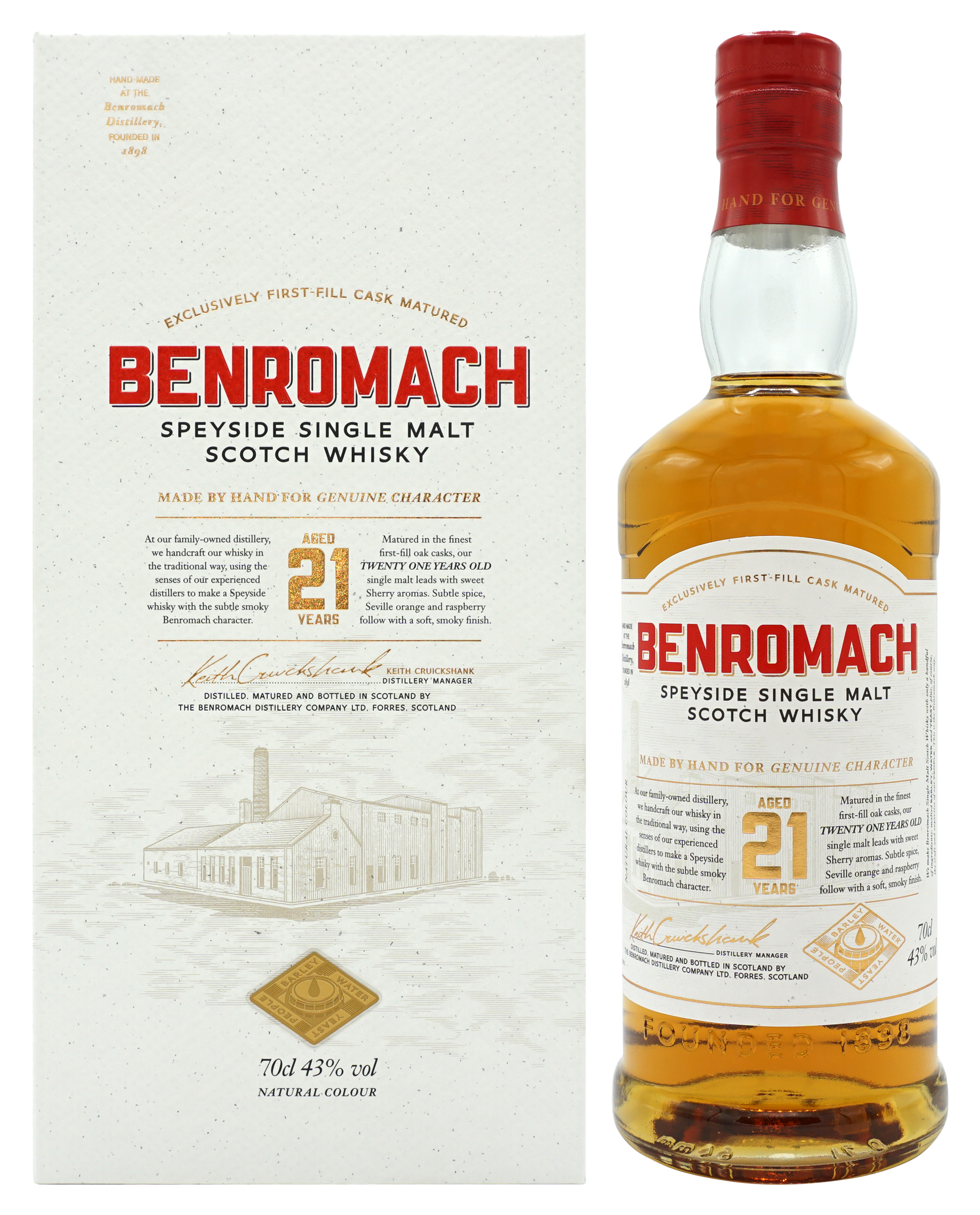 Benromach 21 Years Single Malt 70cl 43 Compleet