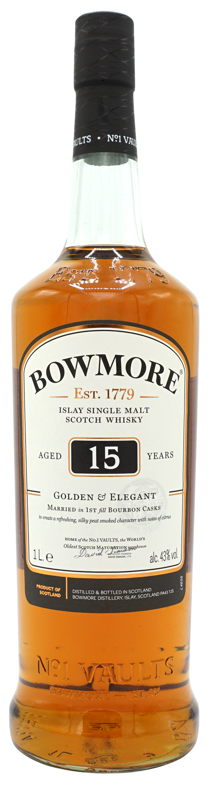 Bowmore 15 Years Single Malt 100cl 43