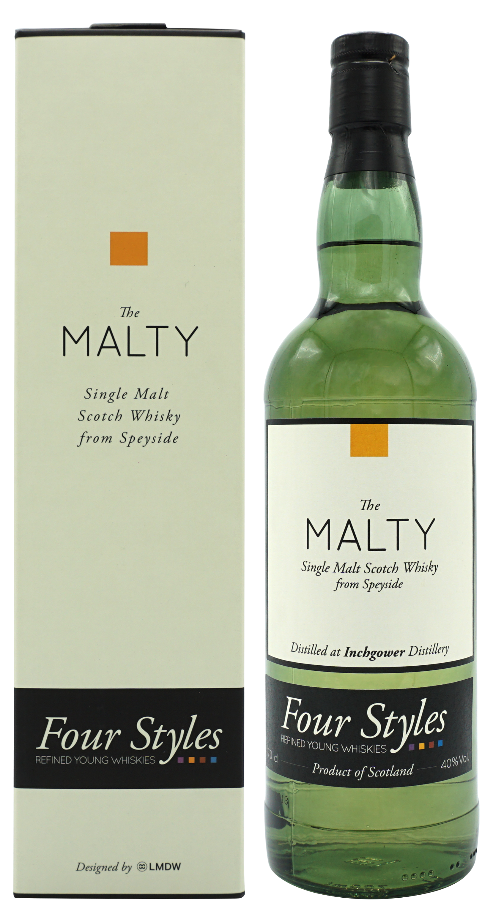 Four Styles The Malty Inchgower Single Malt 70cl 40 Compleet