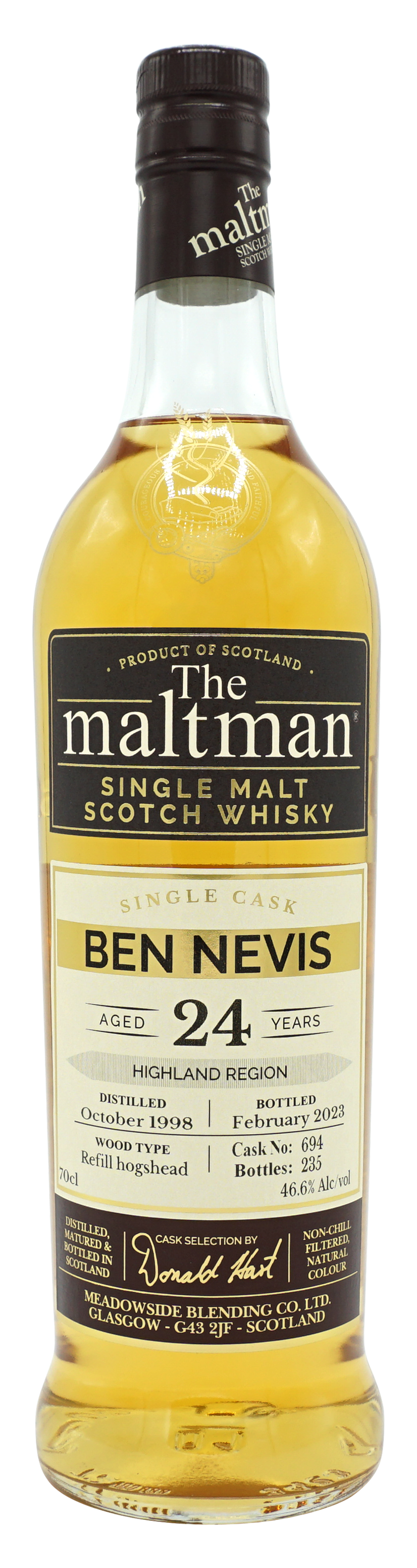 Maltman Ben Nevis 24 Years 1998 Single Malt 70cl 466