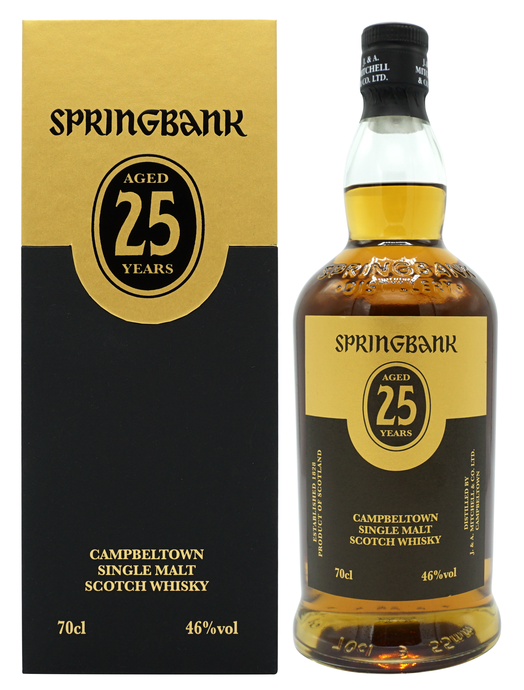 Springbank 25 Years Single Malt 70cl 46 Compleet