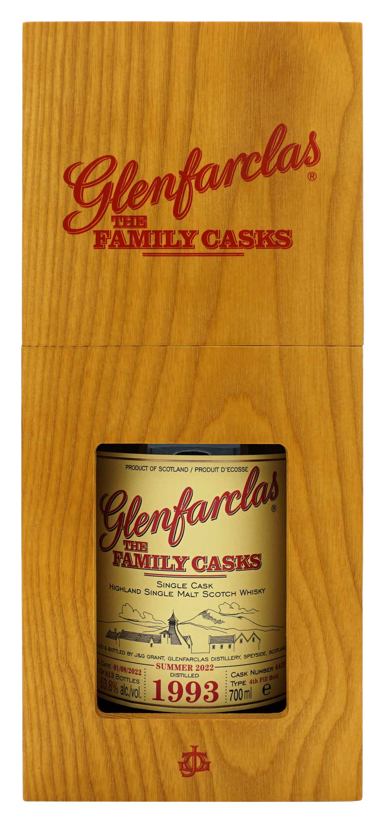 Glenfarclas 1993 Family Cask 4439 Single Malt 70cl 538 Compleet 2