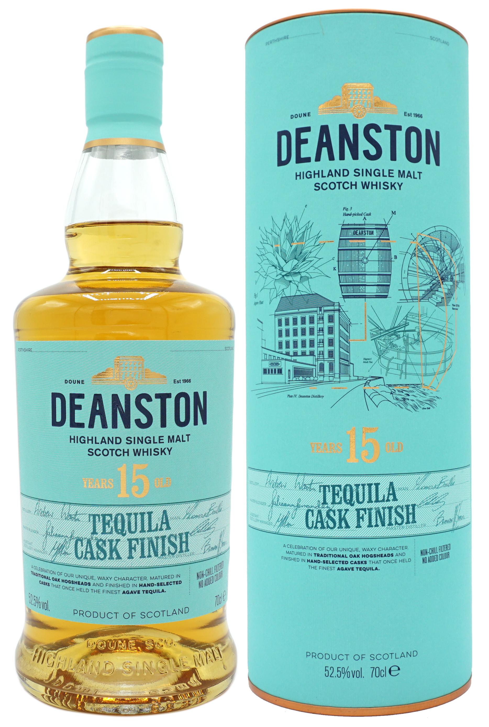Deanston 15 Years Tequila Cask Single Malt 70cl 52,5% Compleet