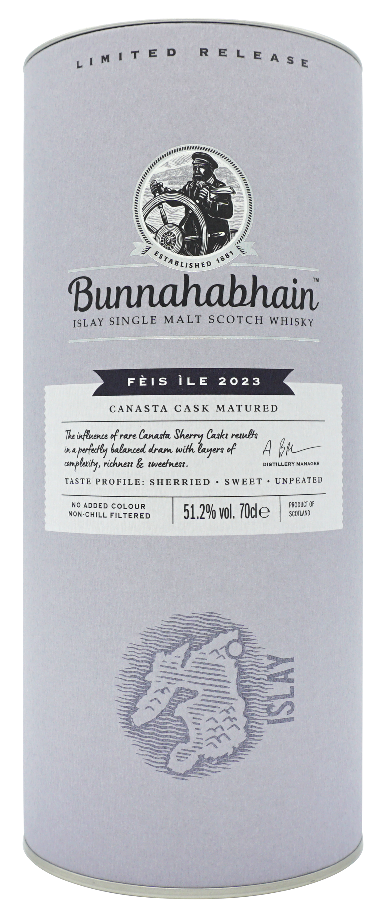 Bunnahabhain Canasta Single Malt 70cl 512 Koker