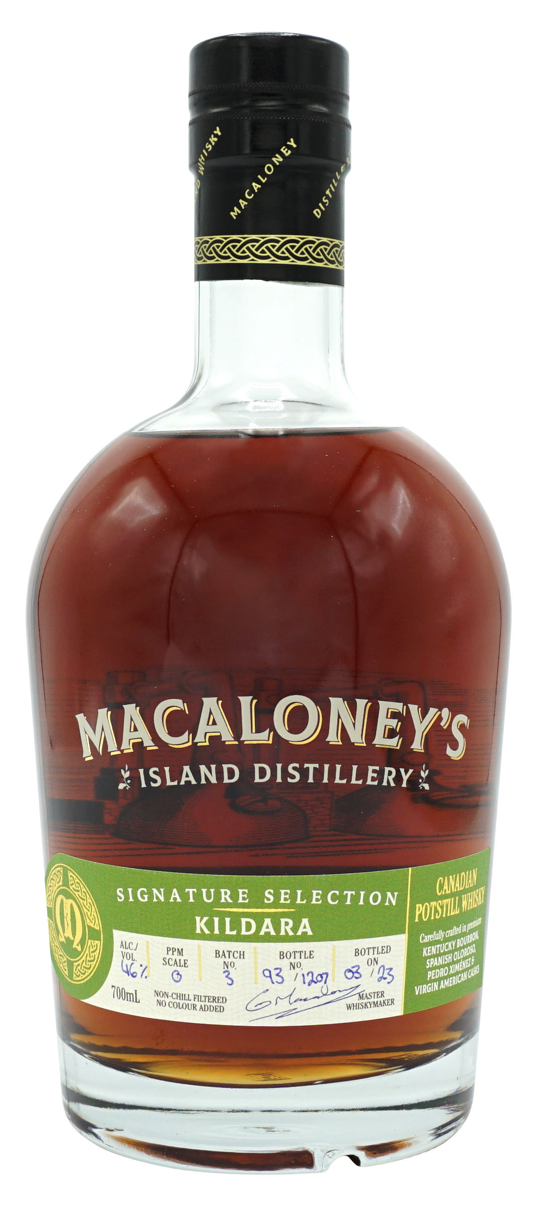 Macaloneys Kildara Single Pot Still 70cl 46