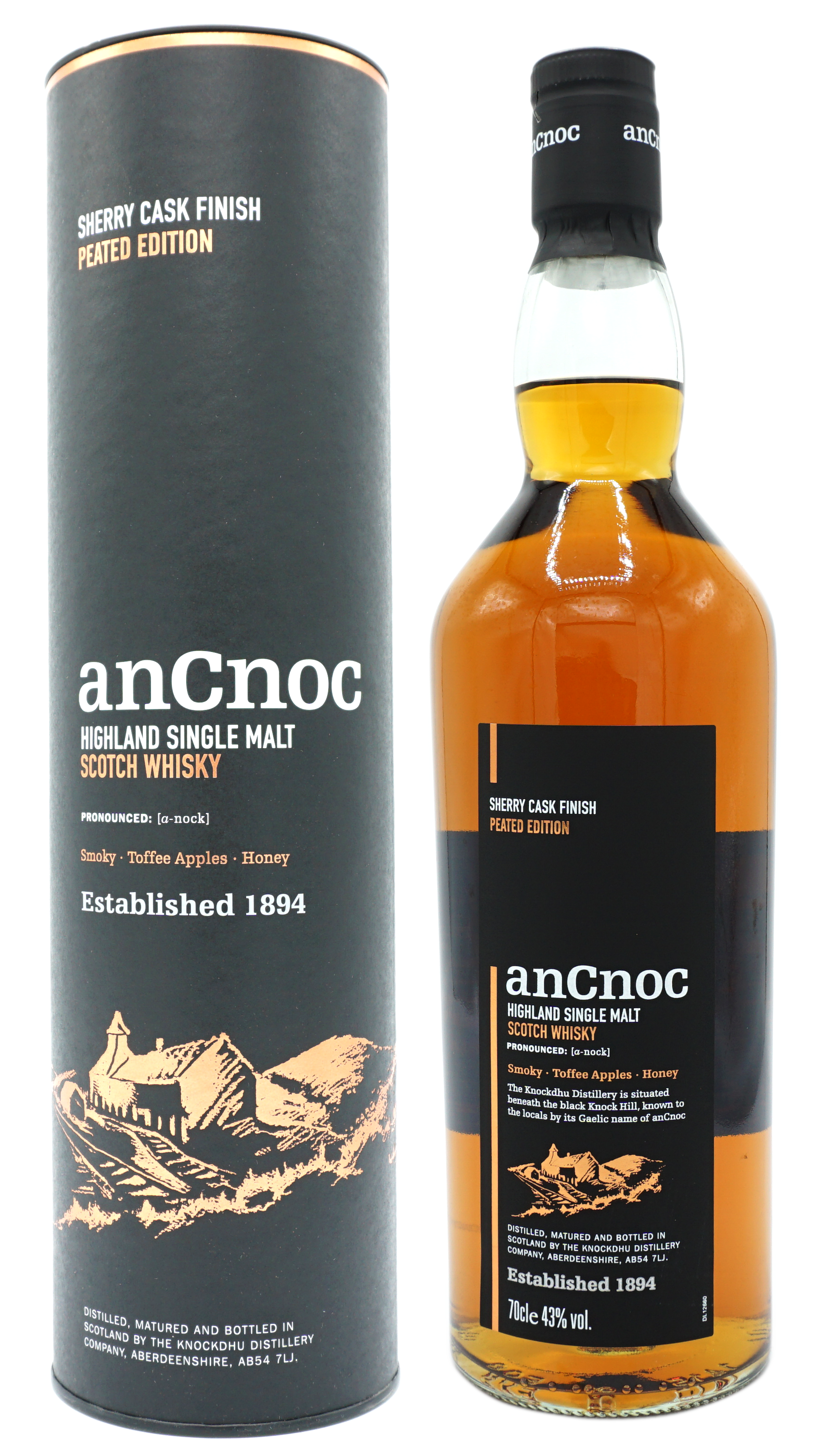 Ancnoc Peated Sherry Compleet