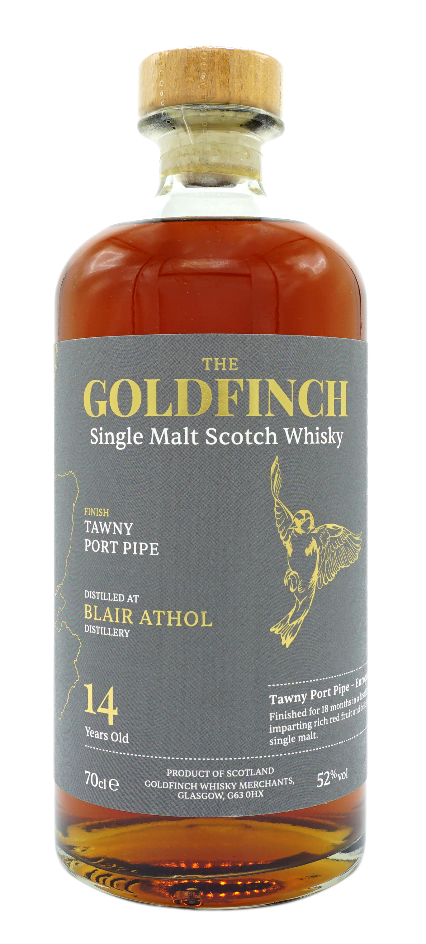 TheGoldfinch BlairAthol 14 Y TawnyPortPipe Fles