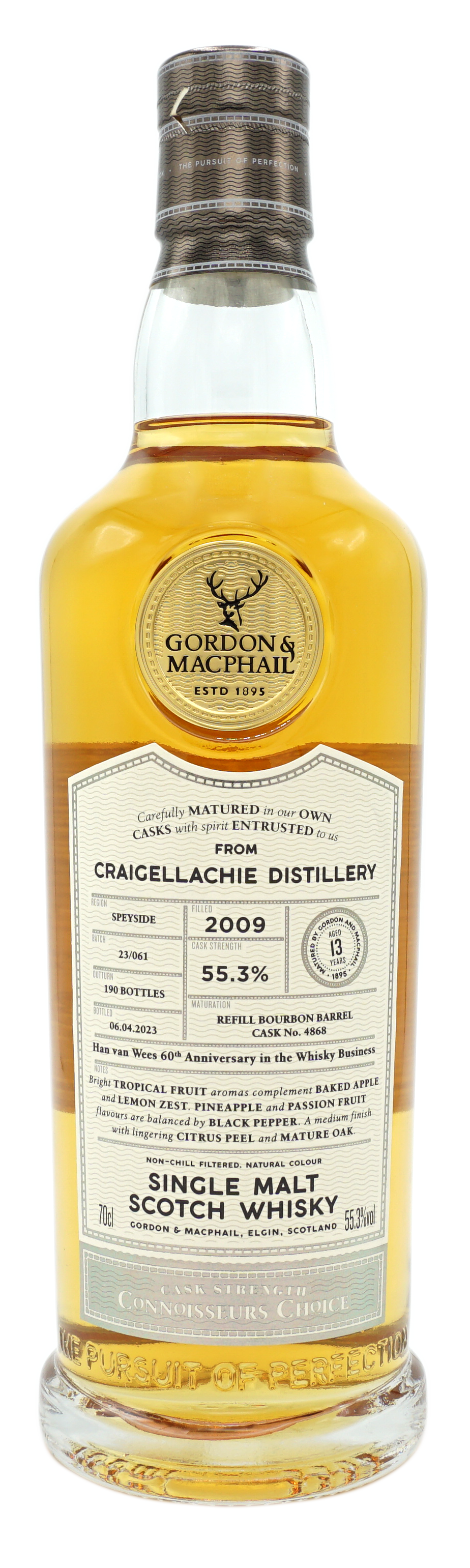 Gordon&Macphail Craigellachie 2009 RefillBourbon 13y 55,3% Fles