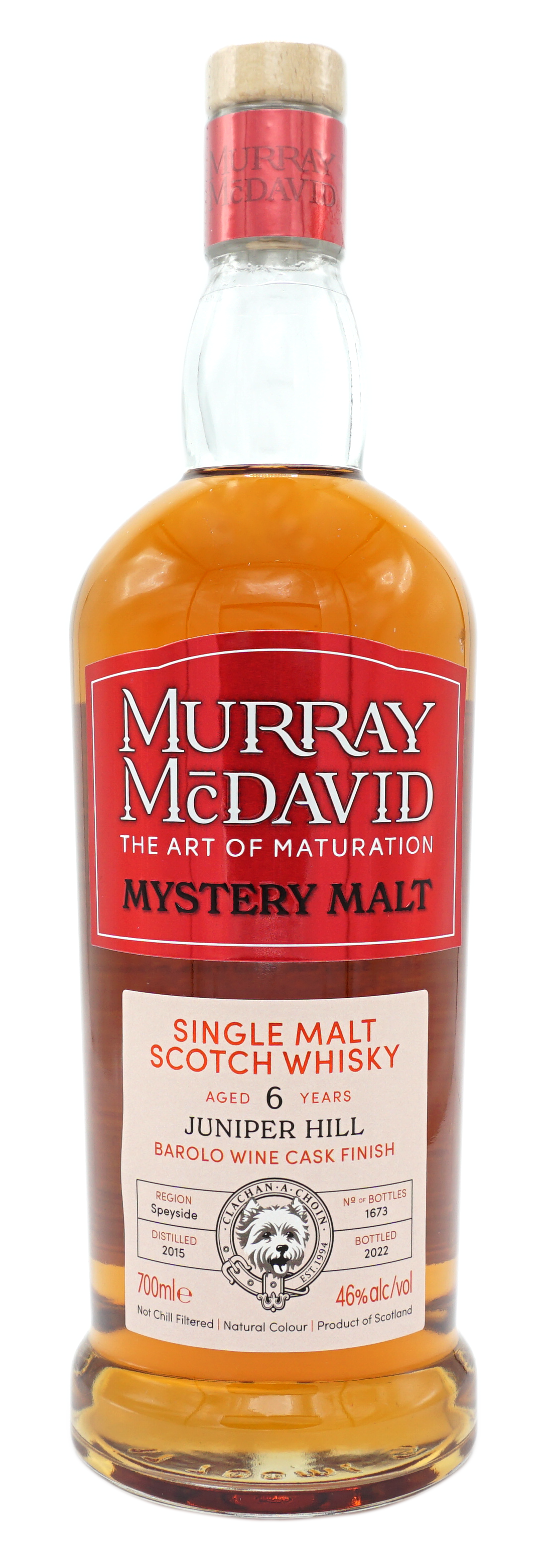MurrayMcDavic MysteryMalt JuniperHill 6y 46% Fles