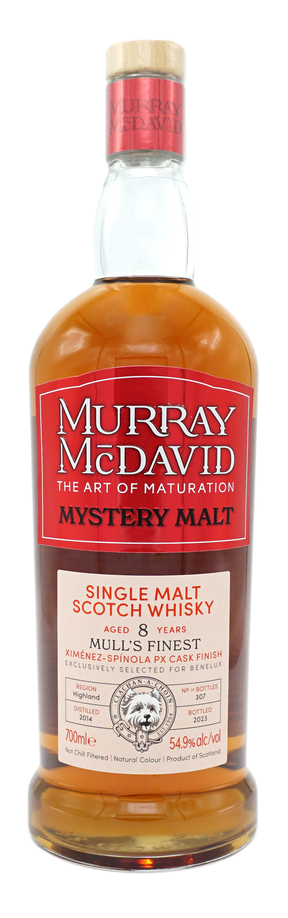 MurrayMcDavid MysteryMalt Mull’sFinest PXFinish 8y 54,9% Fles