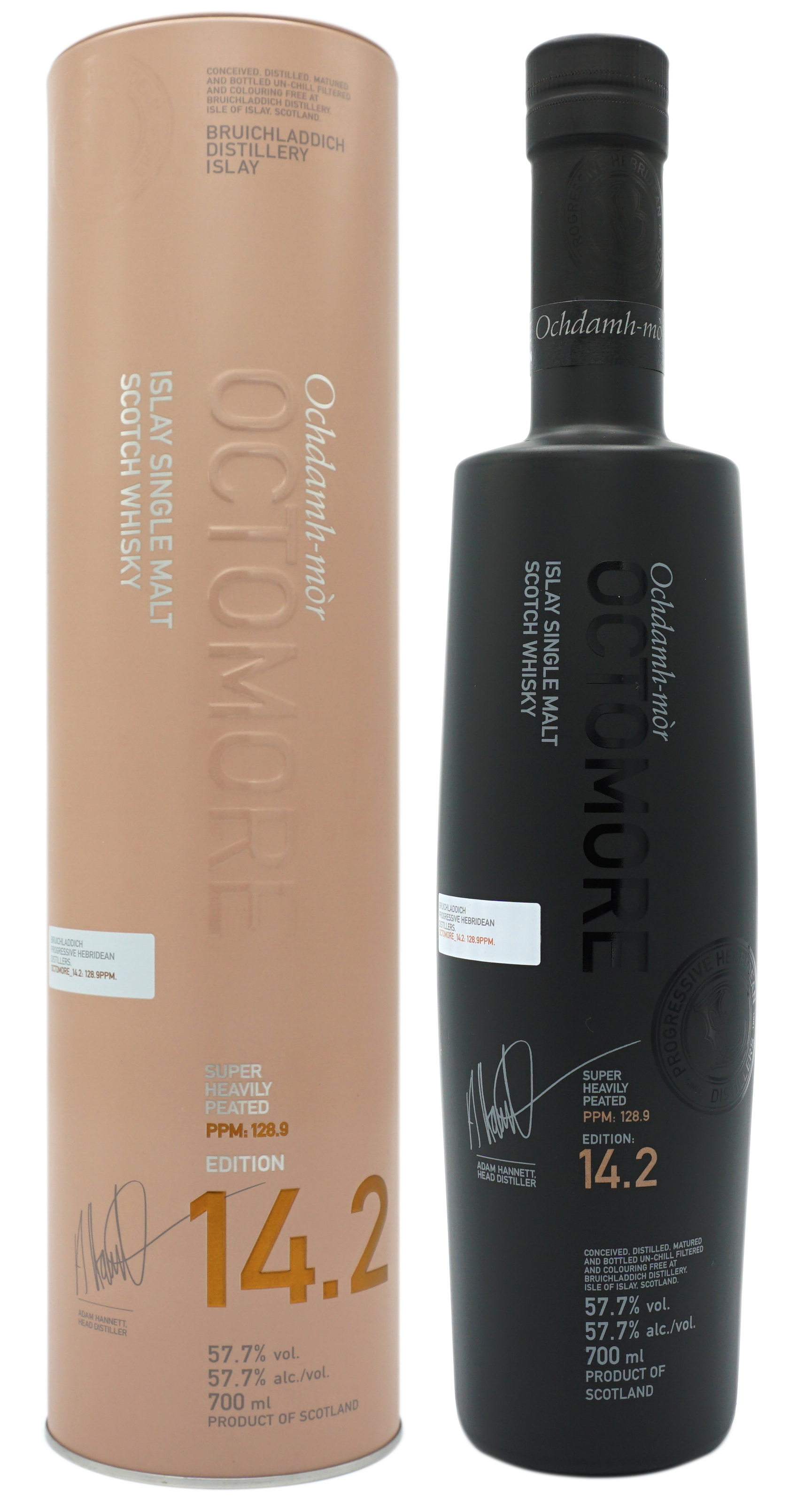 Octomore 14,2 128,9PPM 57,7% Compleet