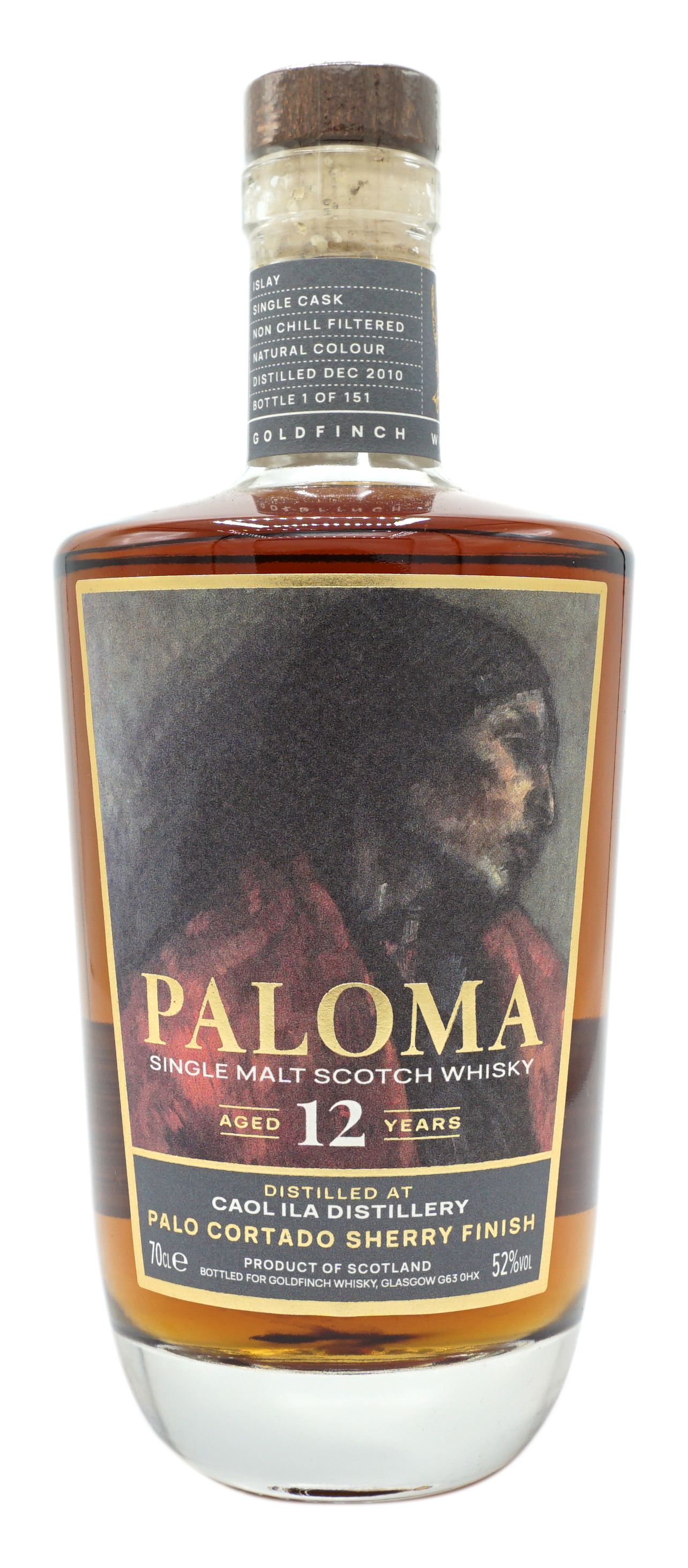 Paloma Goldfinch CaolIla 12y 52% Fles