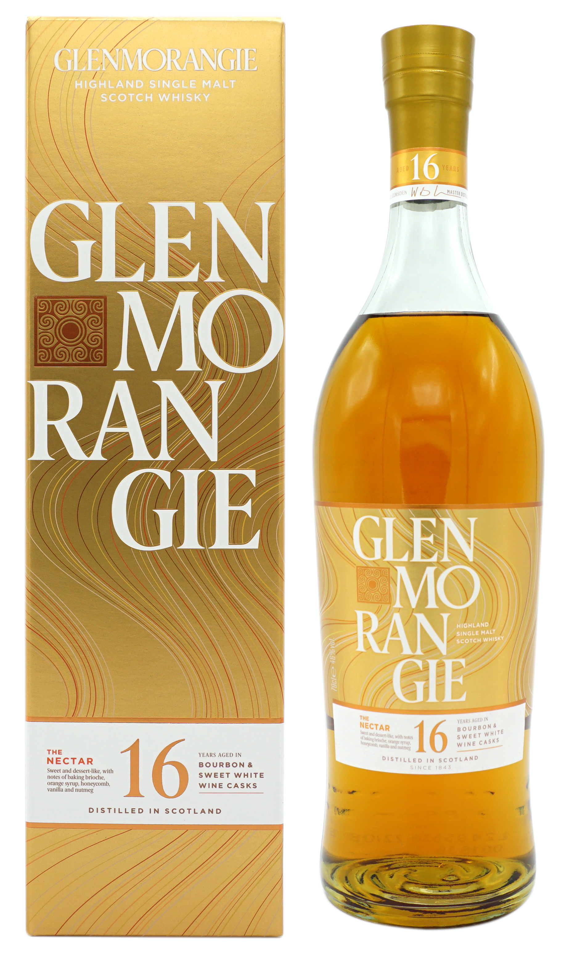 GlenMorangie TheNectar 16y Bourbon&SweetWineCask 46% Compleet