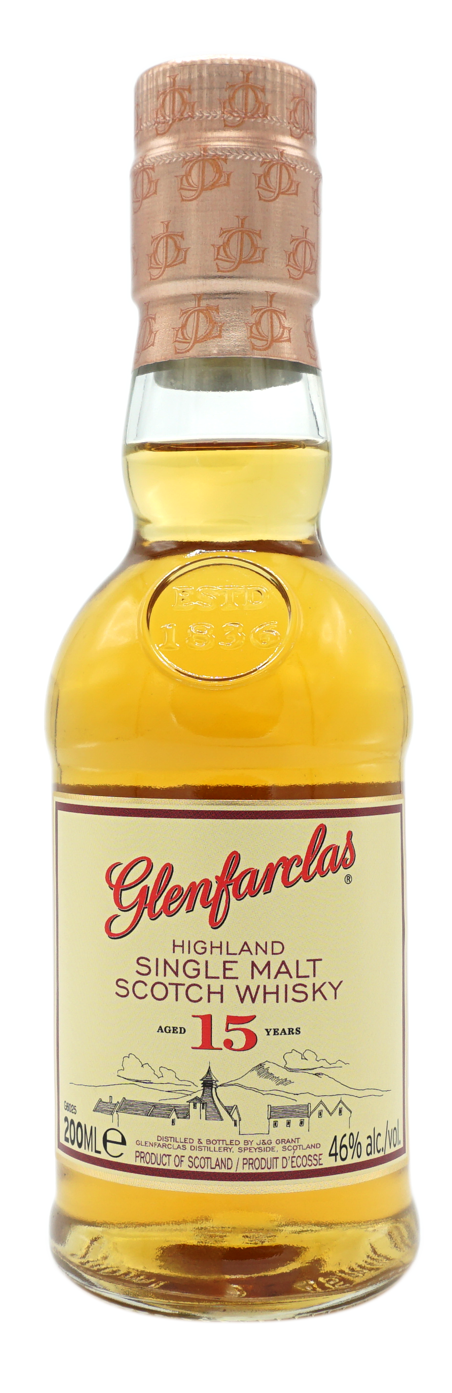 Glenfarclas 15y 200ml 46% Fles