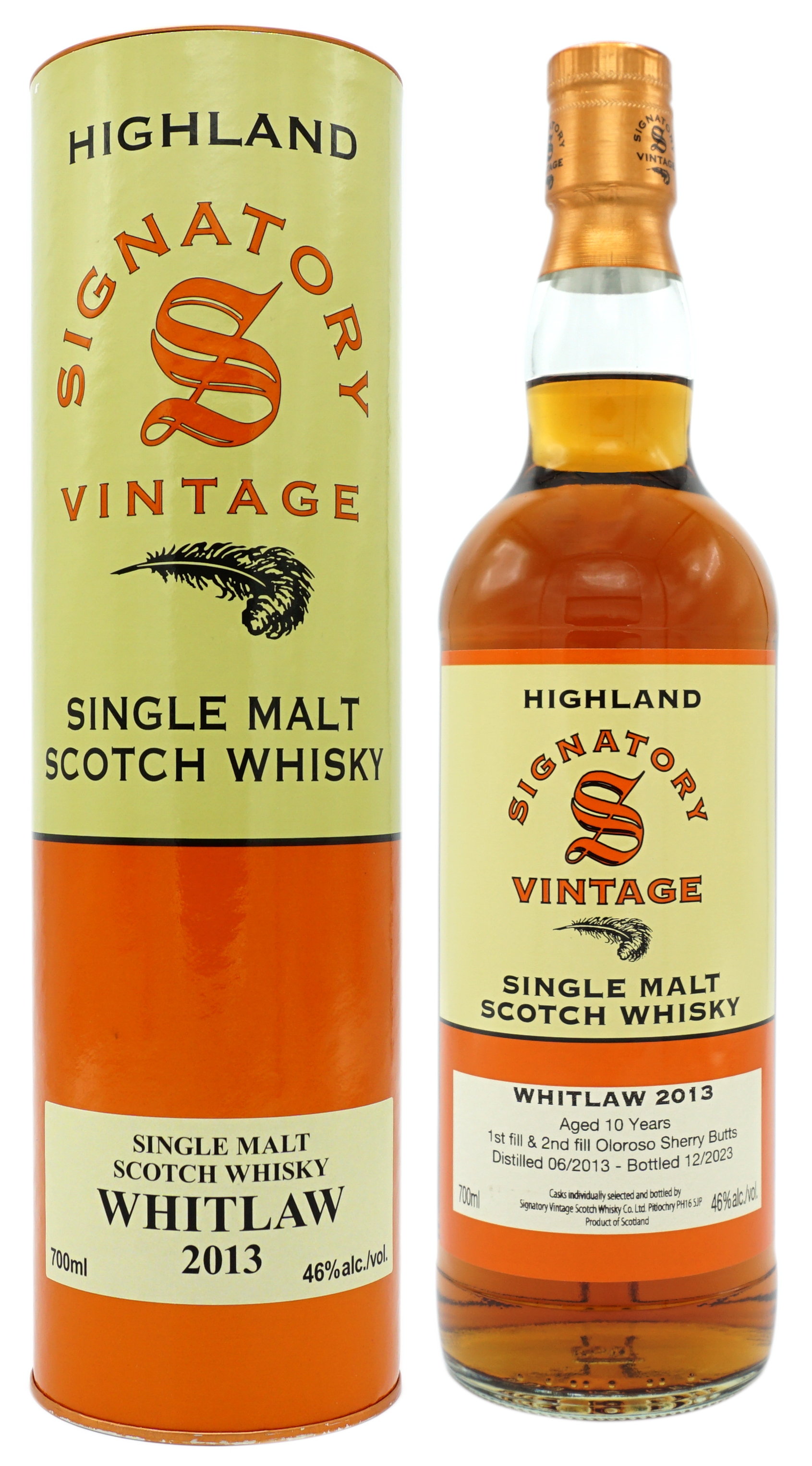 Signatory Vintage WhitLaw 2013 46% Compleet