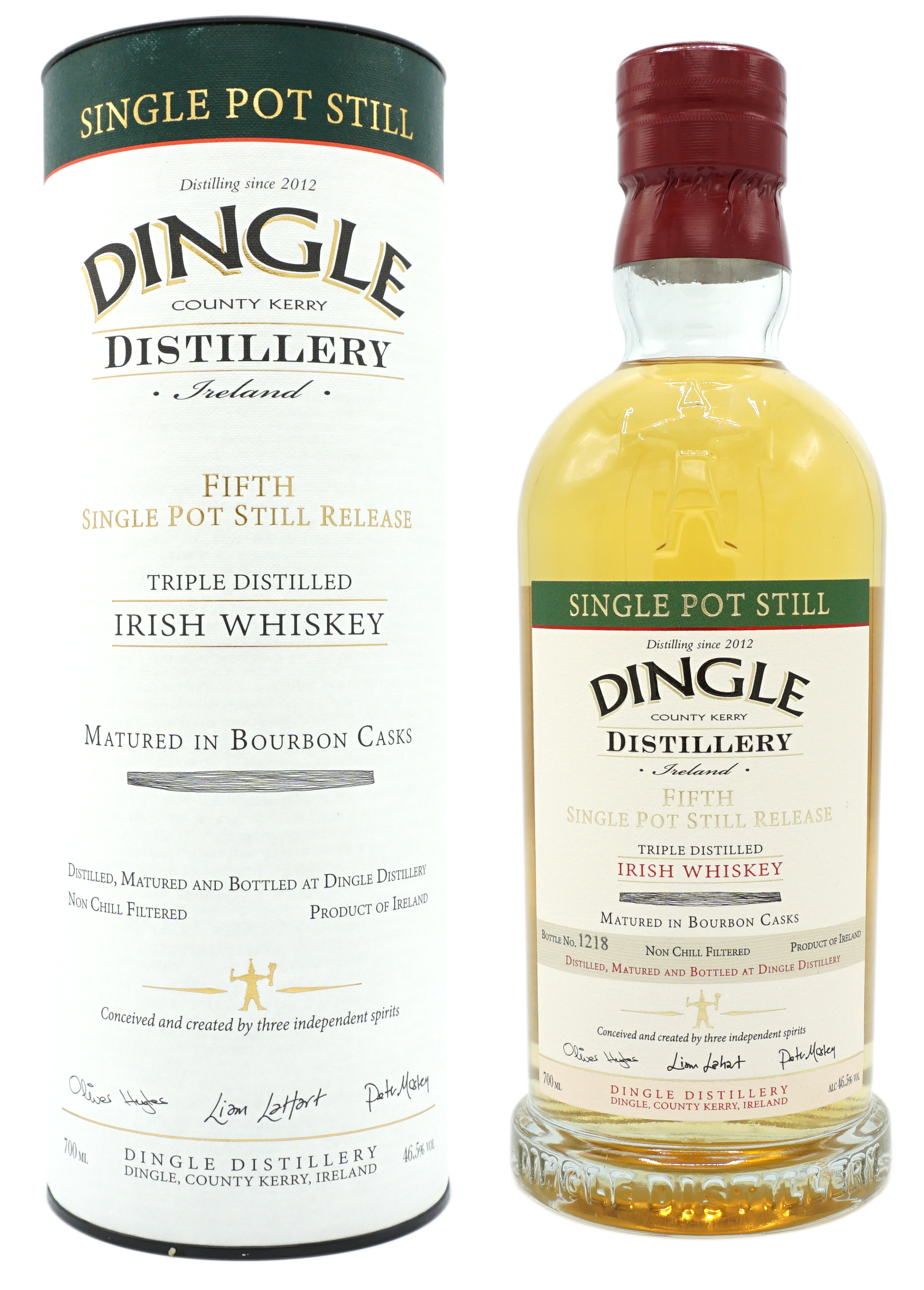 Dingle FifthSinglePotStillRelease BourbonCask 46,5% Compleet