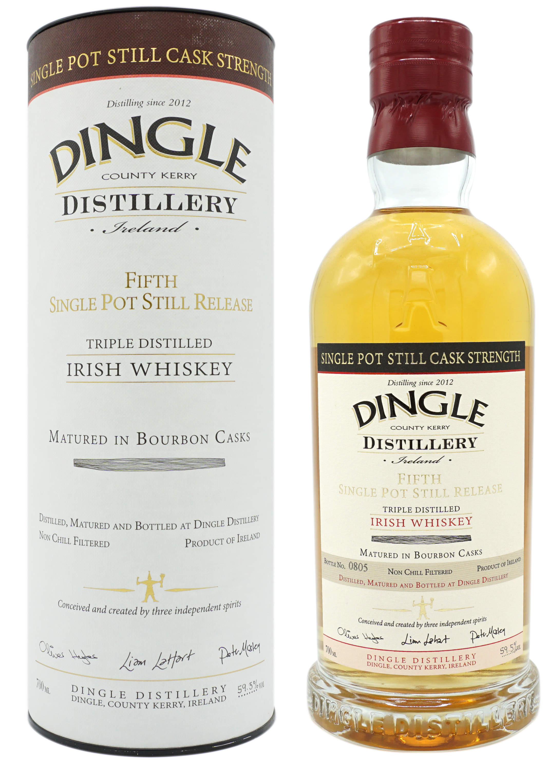 Dingle FifthSinglePotStillRelease BourbonCask CaskStrenght 59,5% Compleet