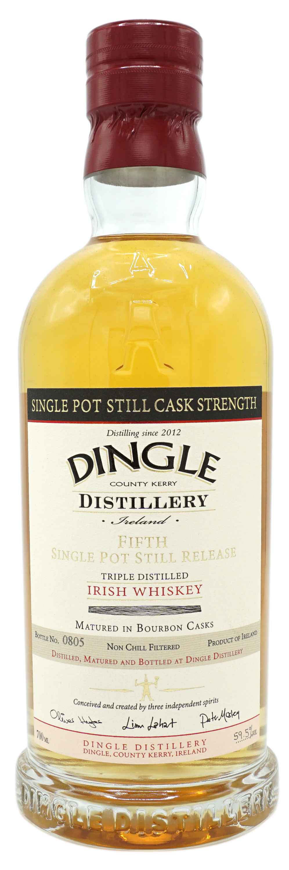 Dingle FifthSinglePotStillRelease BourbonCask CaskStrenght 59,5% Fles