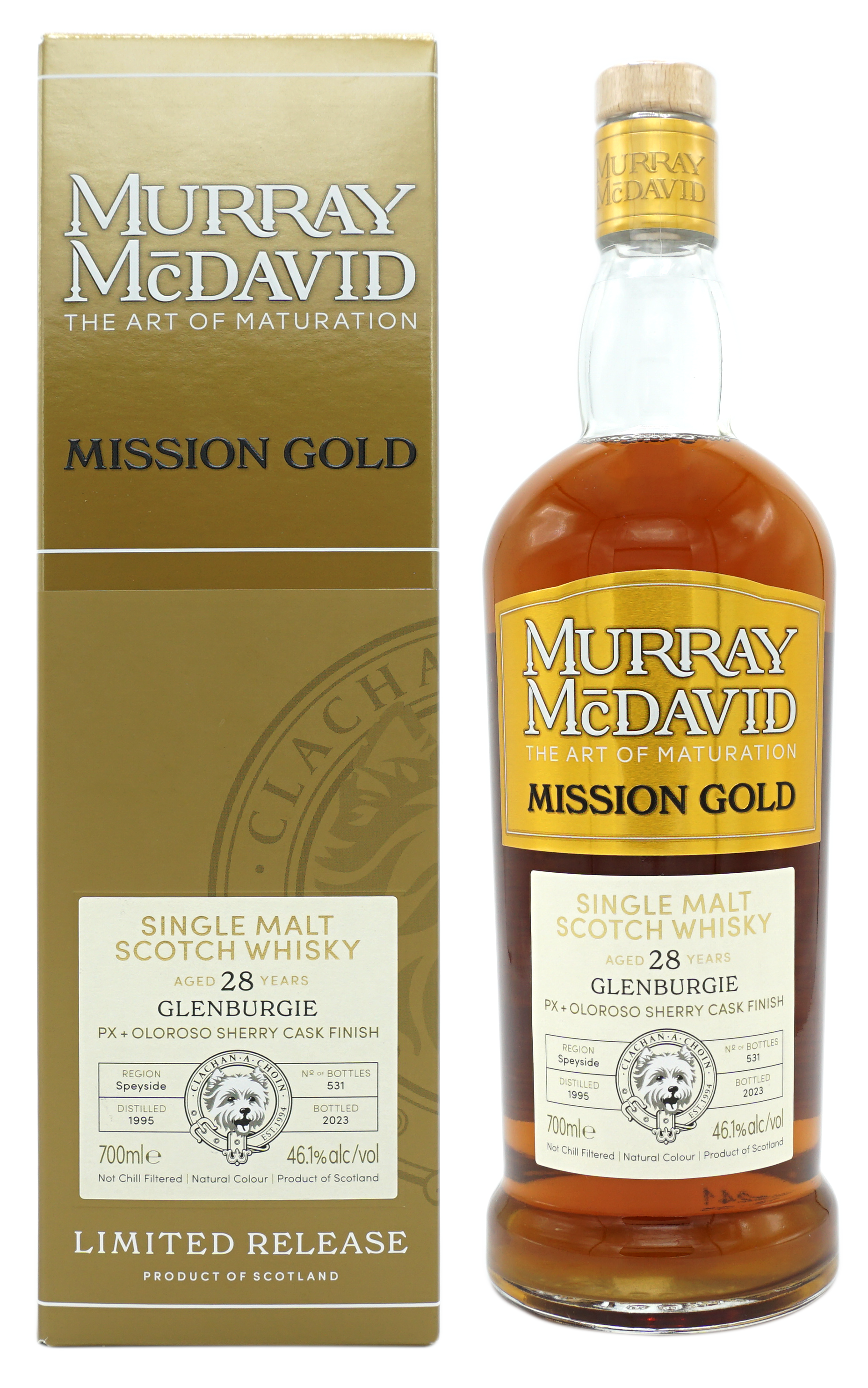 MurrayMcDavid MissionGold Glenburgie Px&OlorosoFinish 28y 46,1% Compleet