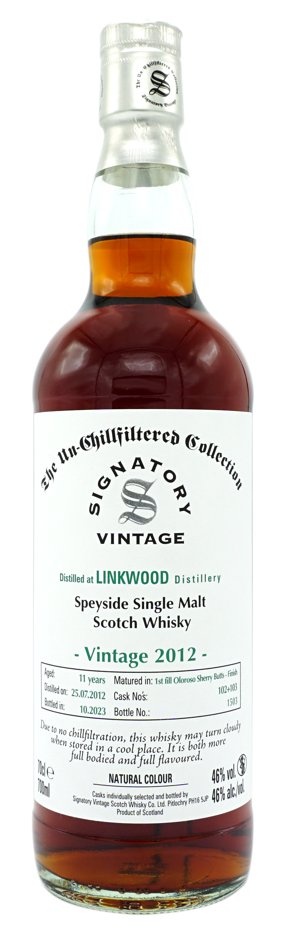 Signatory Vintage Linkwood 2012 46% Fles
