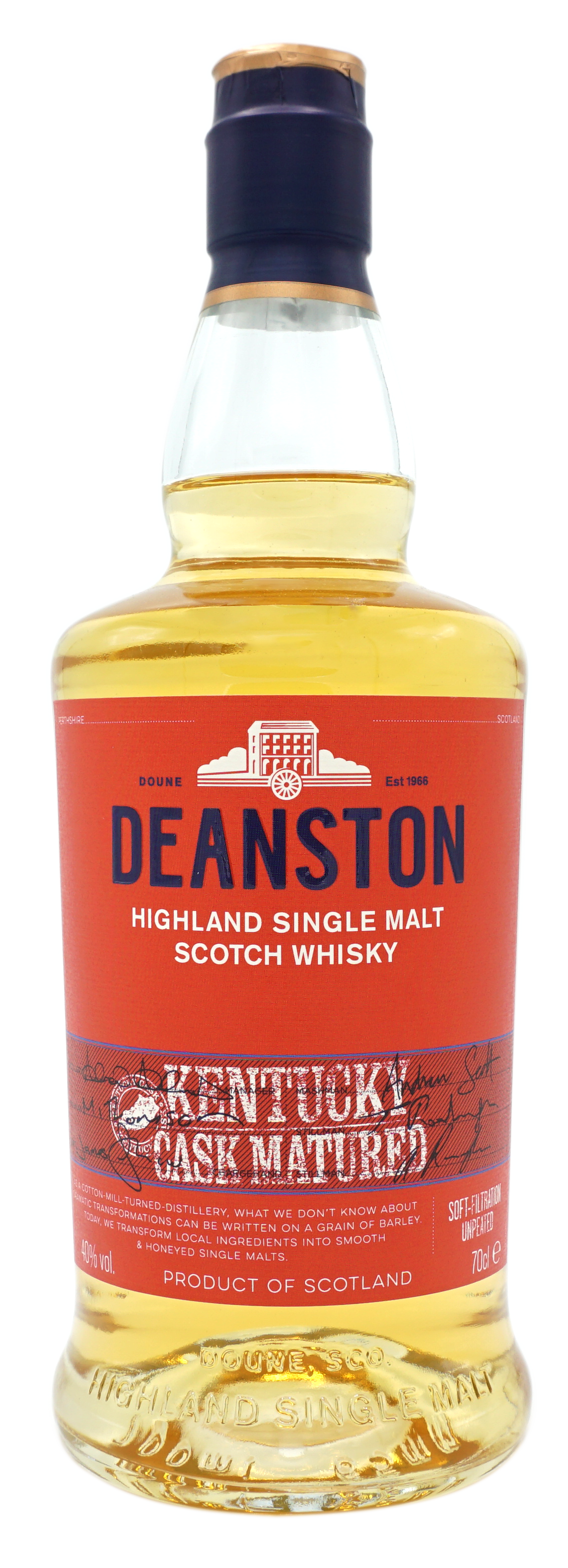 Deanston High;andSingleMalt Kentucky 40% Fles