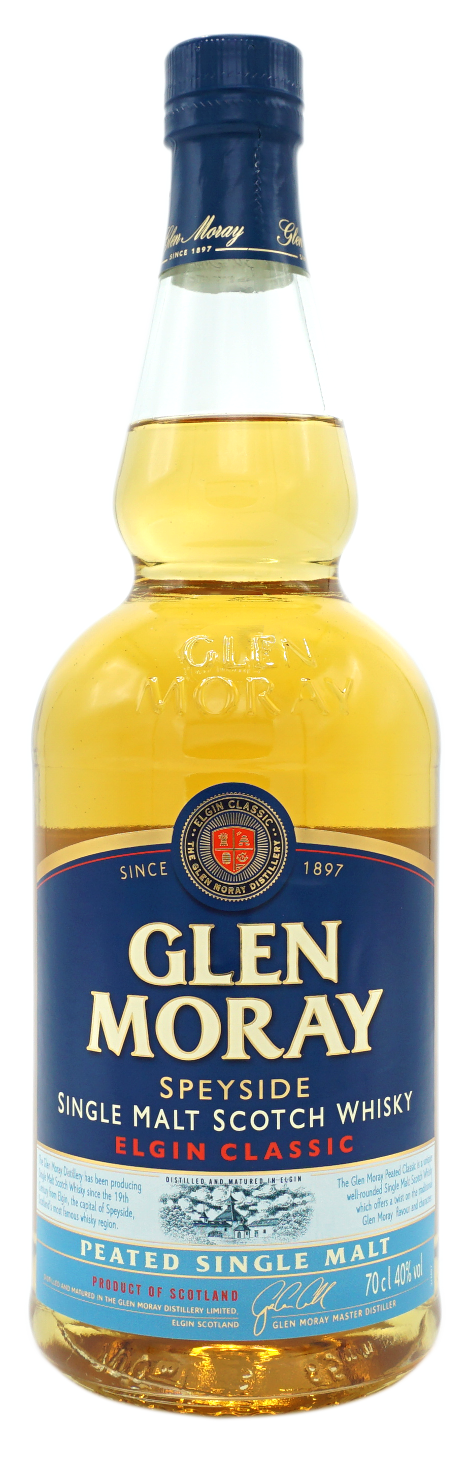GlenMoray PeatedSingleMalt 40% Fles