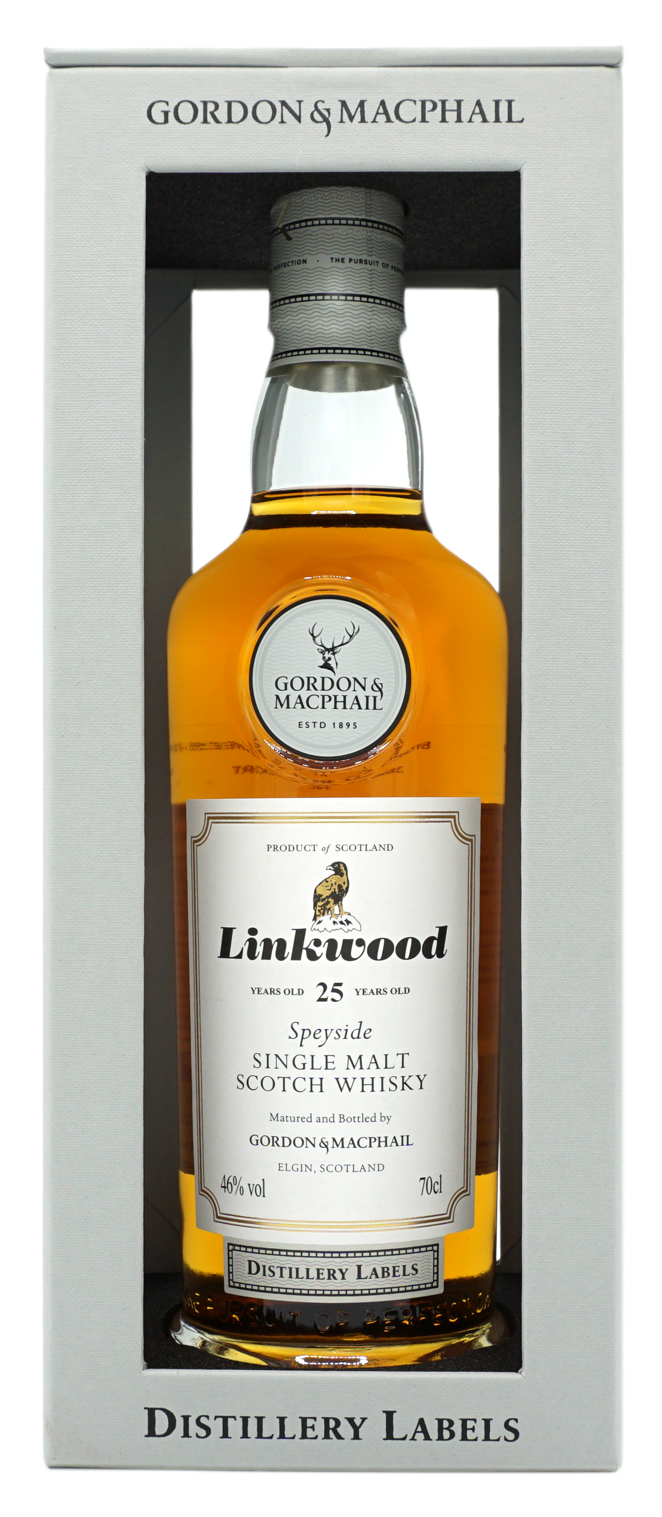Gordon&MacPhail DistilleryLabels Linkwood 25y 46% FlesinDoos