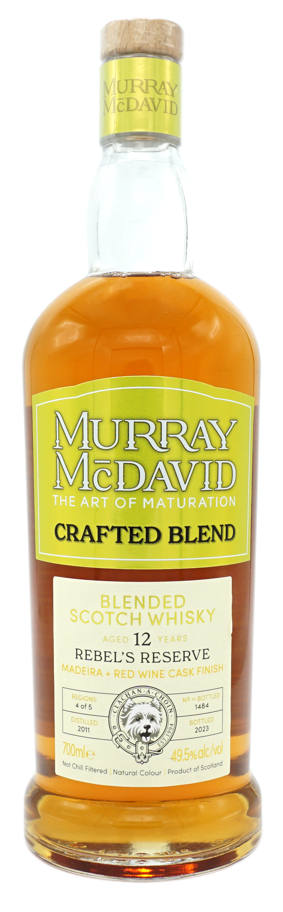 MurrayMcDavid BlendedScotchWhisky 12y Rebel’sReserve 49,5% Fles