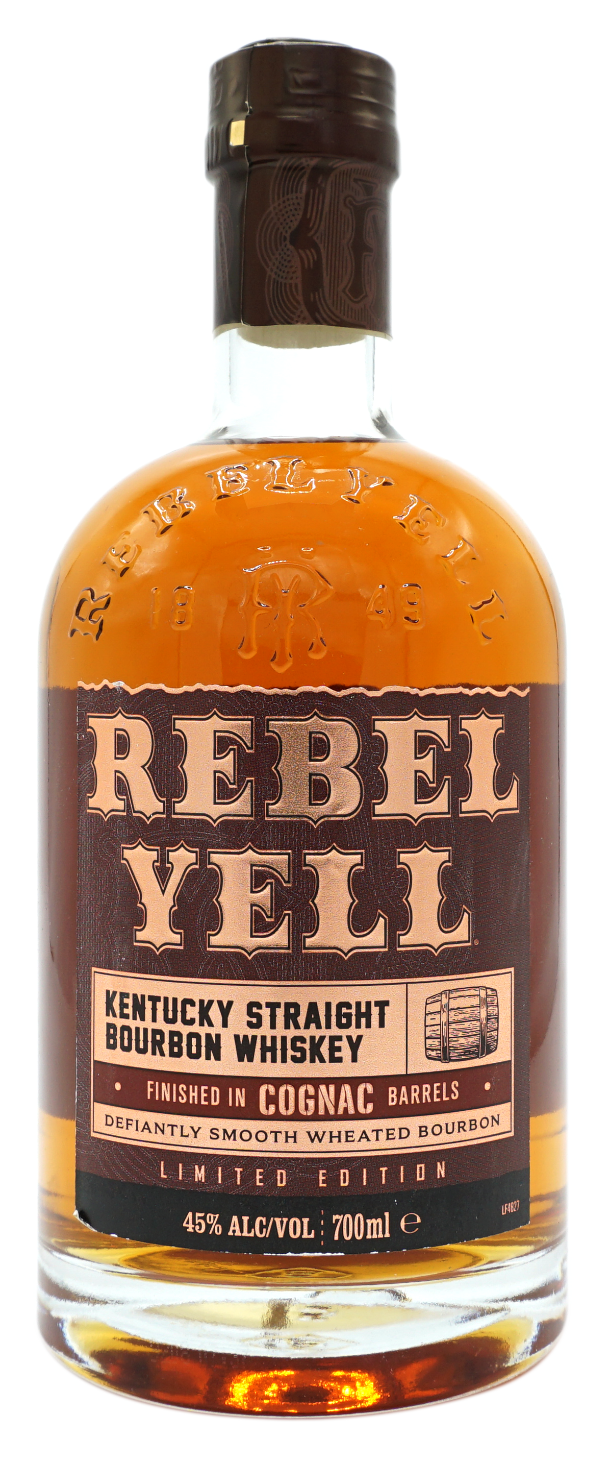 RebelYell KentuckyStraightBourbon CognacFinish 45% Fles