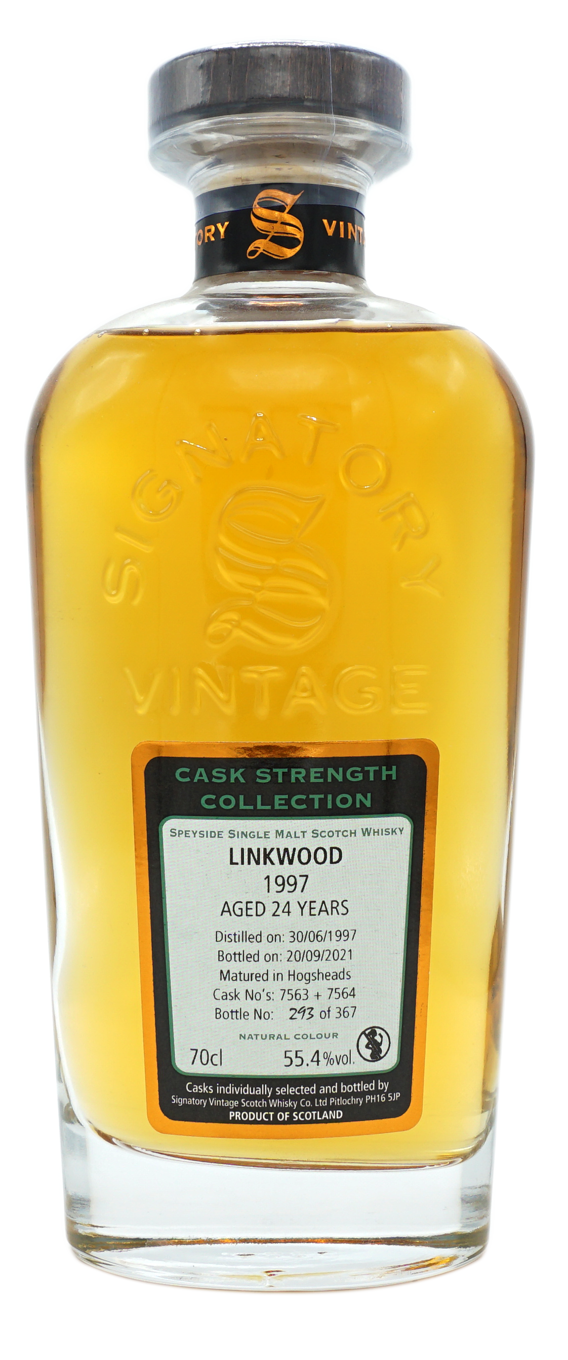 SignatoryVintage LinkWood 1997 24y 55,4% Fles